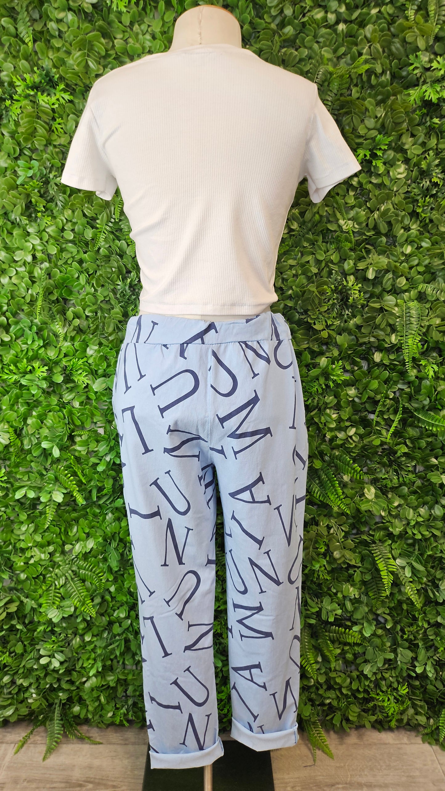 Made Italy Blue Print Pant (12)