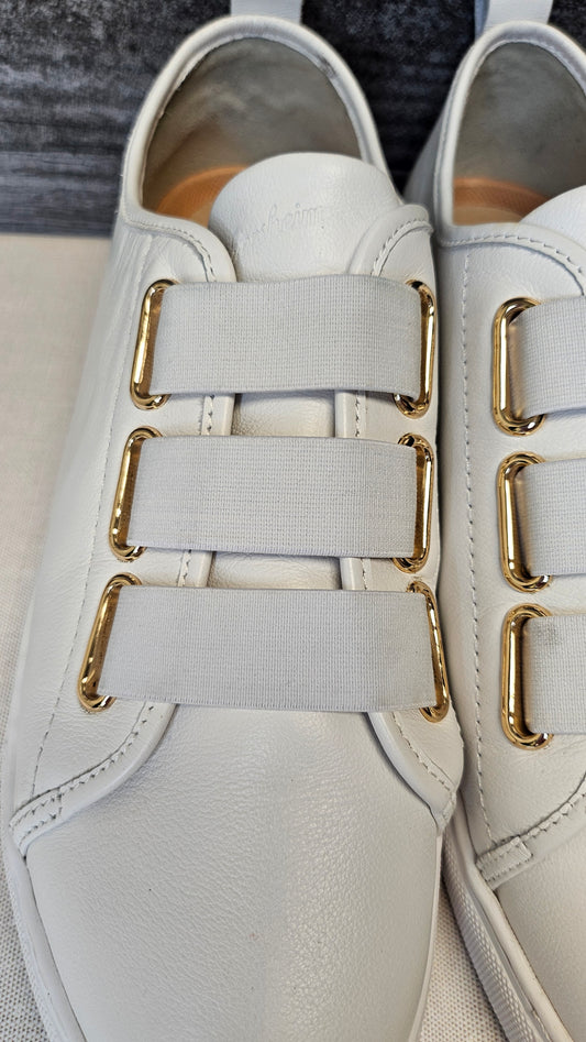 Florsheim White Leather Sneakers (40)