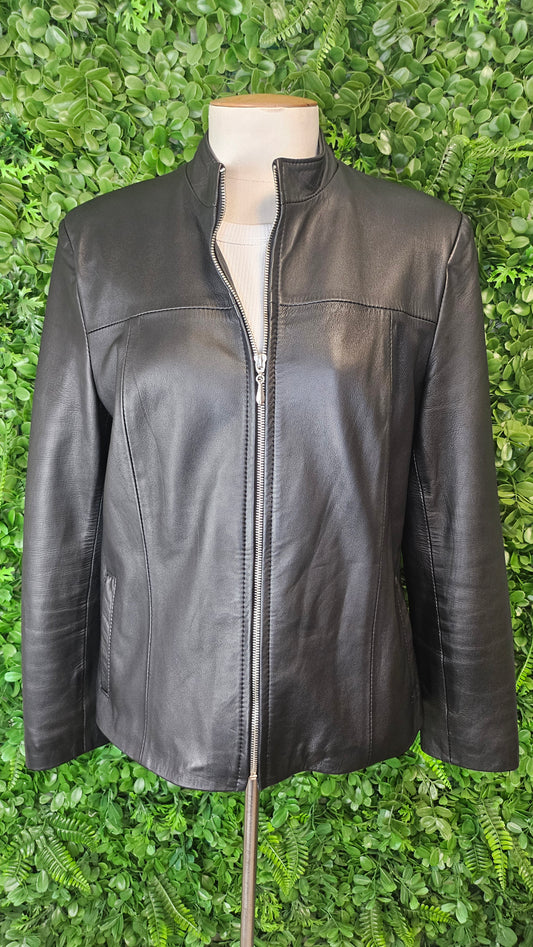 L’Aurore Black Leather Jacket (16)