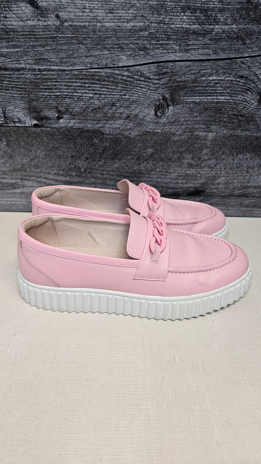 Valdo Pink Gleeme Loafers (39)
