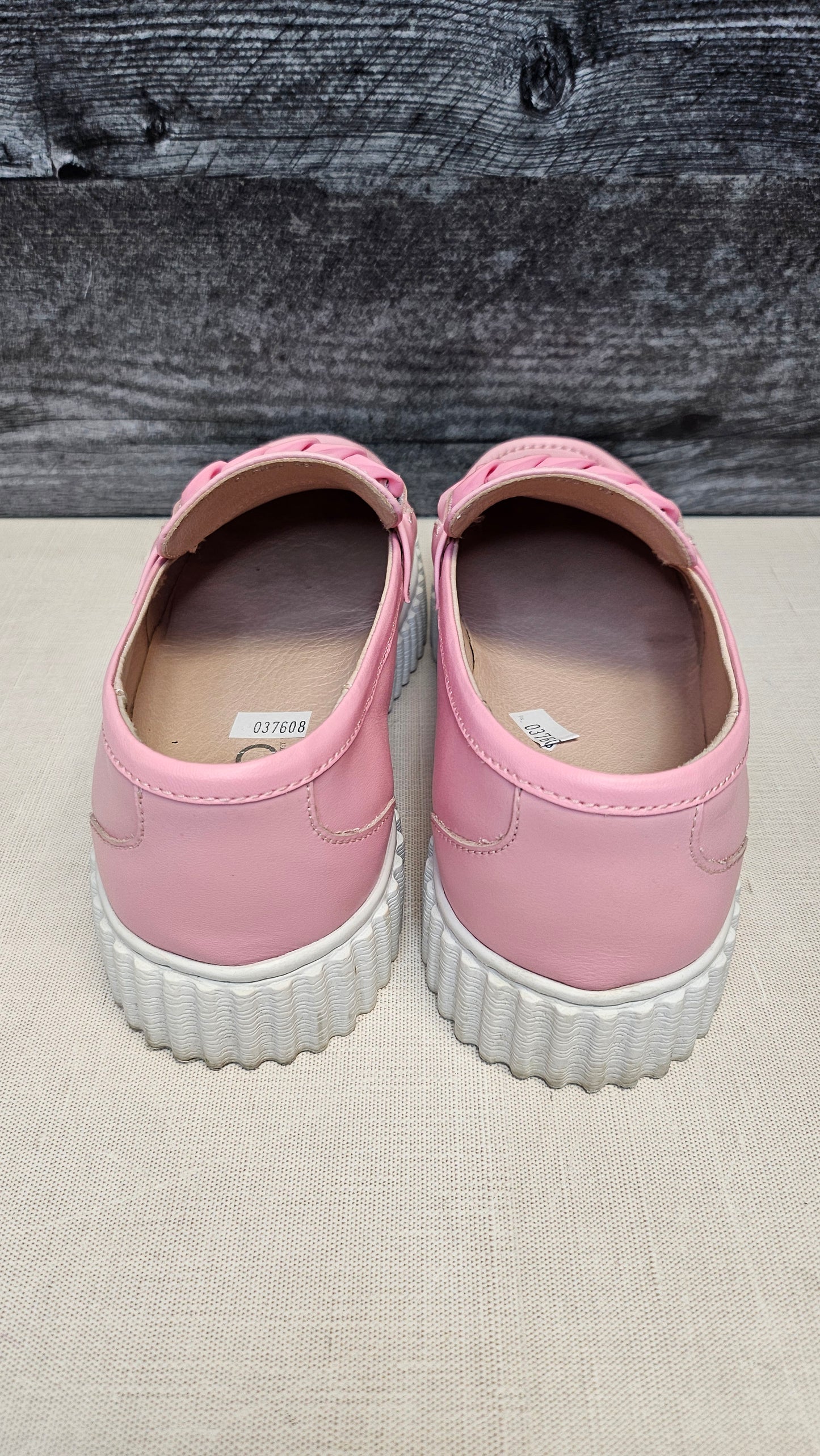 Valdo Pink Gleeme Loafers (39)