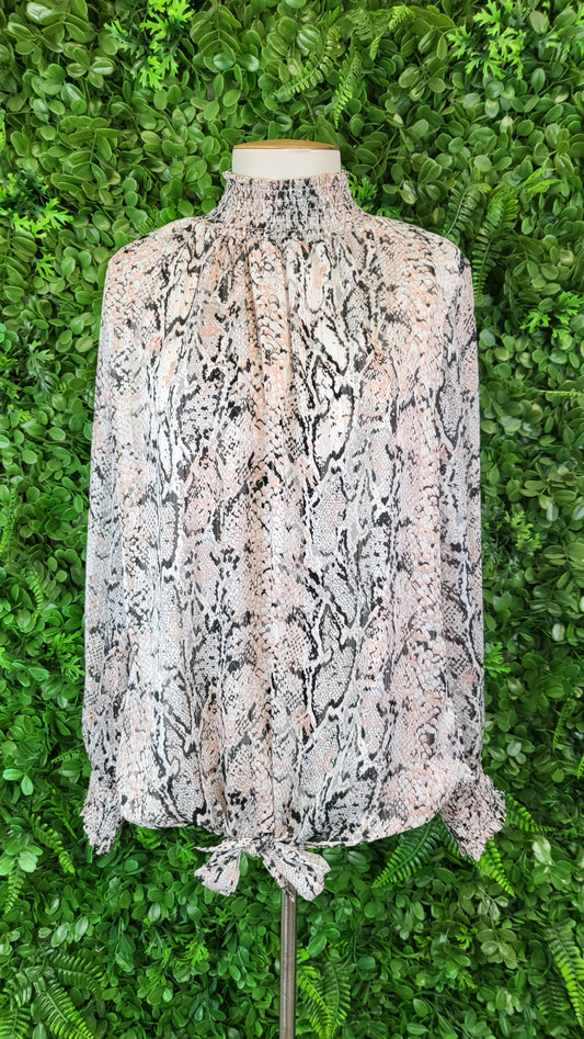 Liz Jordan Snake Tie Blouse (10)