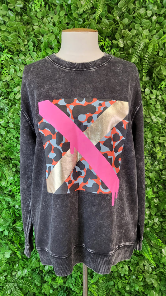 Rebel Club Washed Print Sweat (8-10)