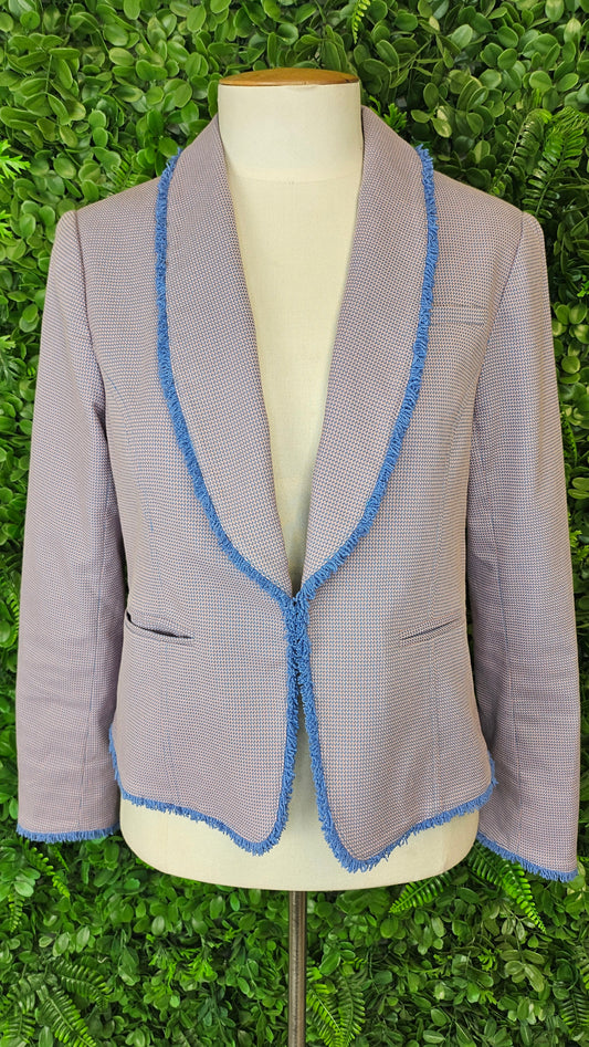 Loobies Story Mauve/Blue Check Blazer (10)