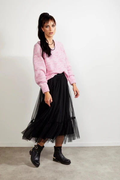 Drama The Label Black Tulle Skirt (10)