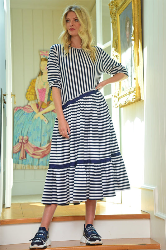 Cooper Stripe Just My Tuck Dress (10)