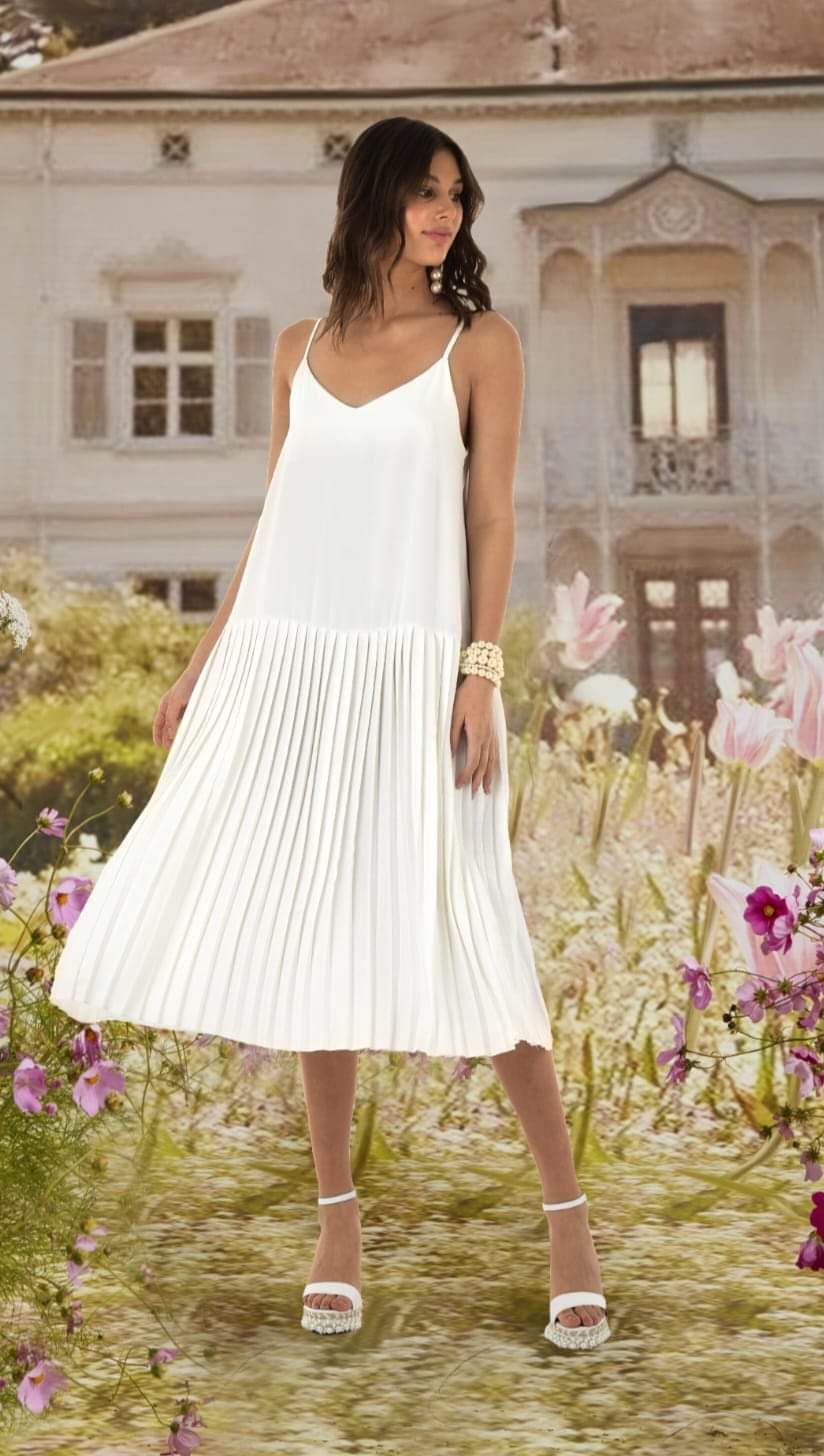 Trelise Cooper White Pleated Little Lies Dress (10)