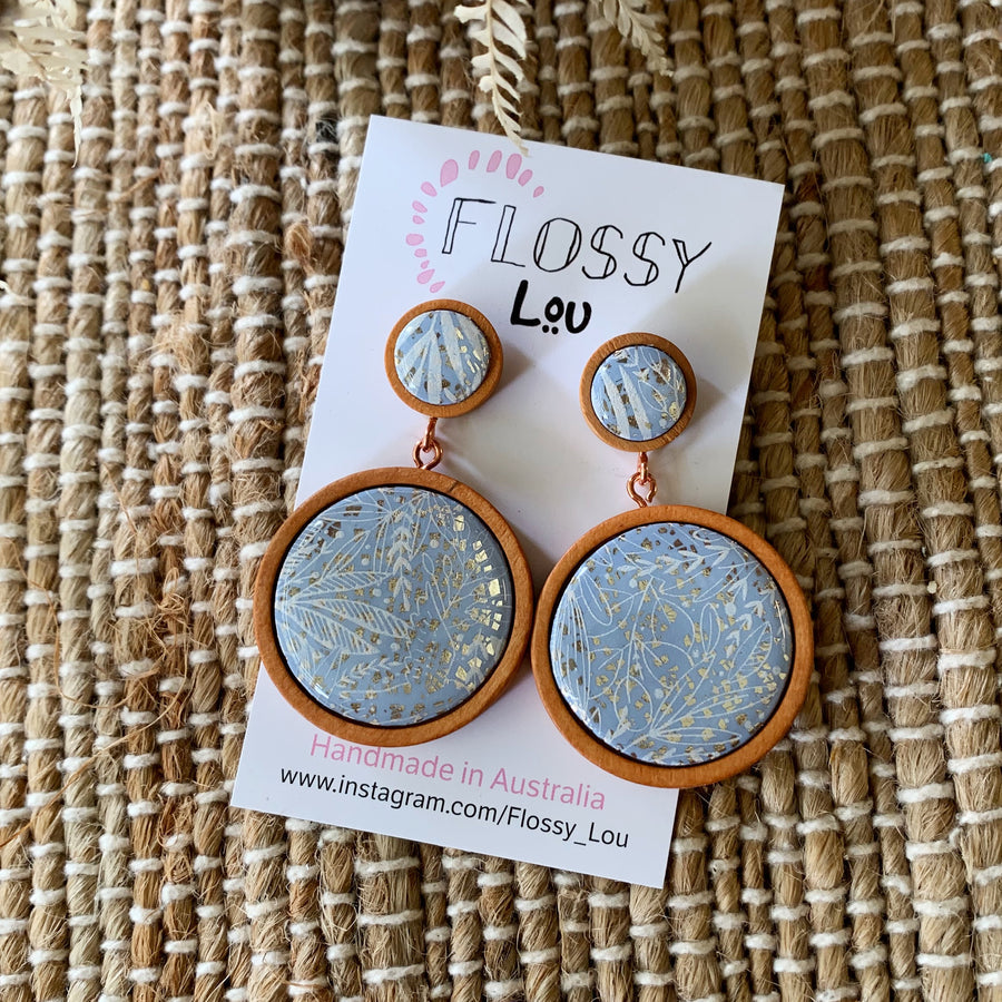 Flossy Lou Blue Earring NEW