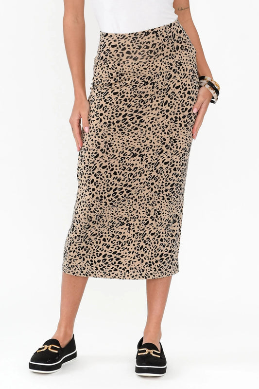 Lou Lou Animal Print Tube Skirt (14-16)