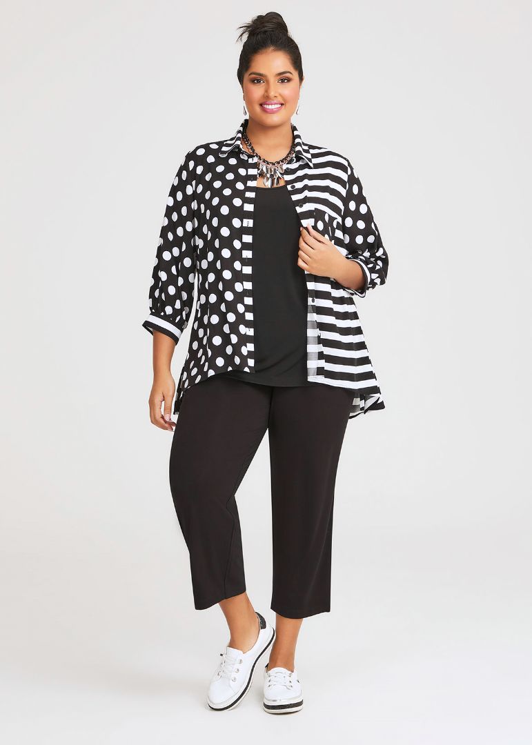 TS B/W Spots & Stripes Shirt (22)