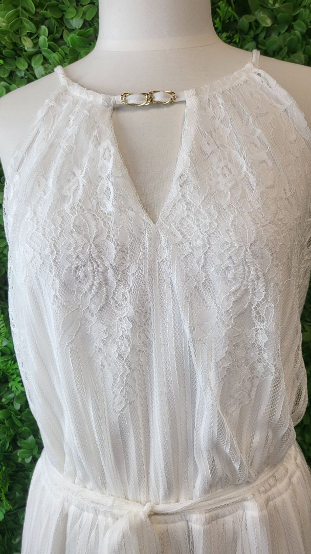 City Chic White Halter Lace Dress (18)