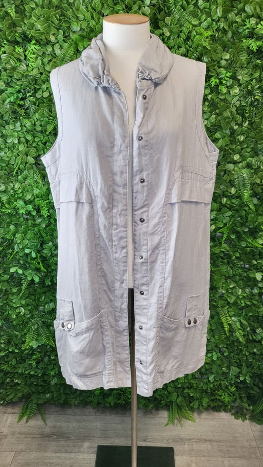 Preen Grey Linen Vest (16)