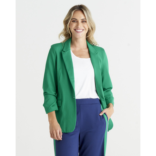 Betty Basics Green Ponte Blazer (16)