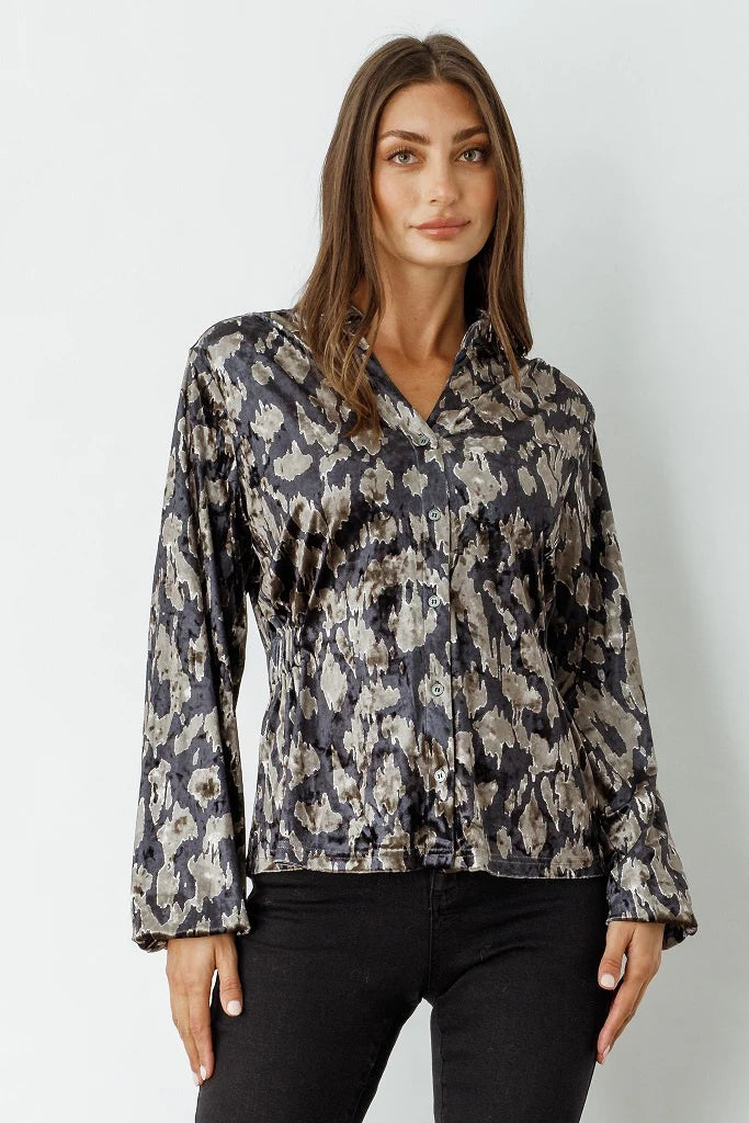 Caju Multi Velvet Feel Shirt 10