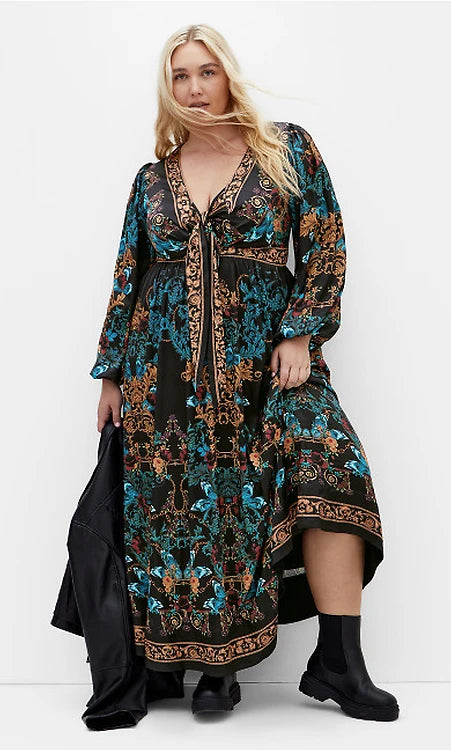 City Chic Multi Ivana Maxi Dress BNWT (20)