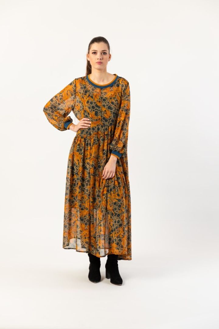 Jellicoe Autumn Chiffon Dress (16)