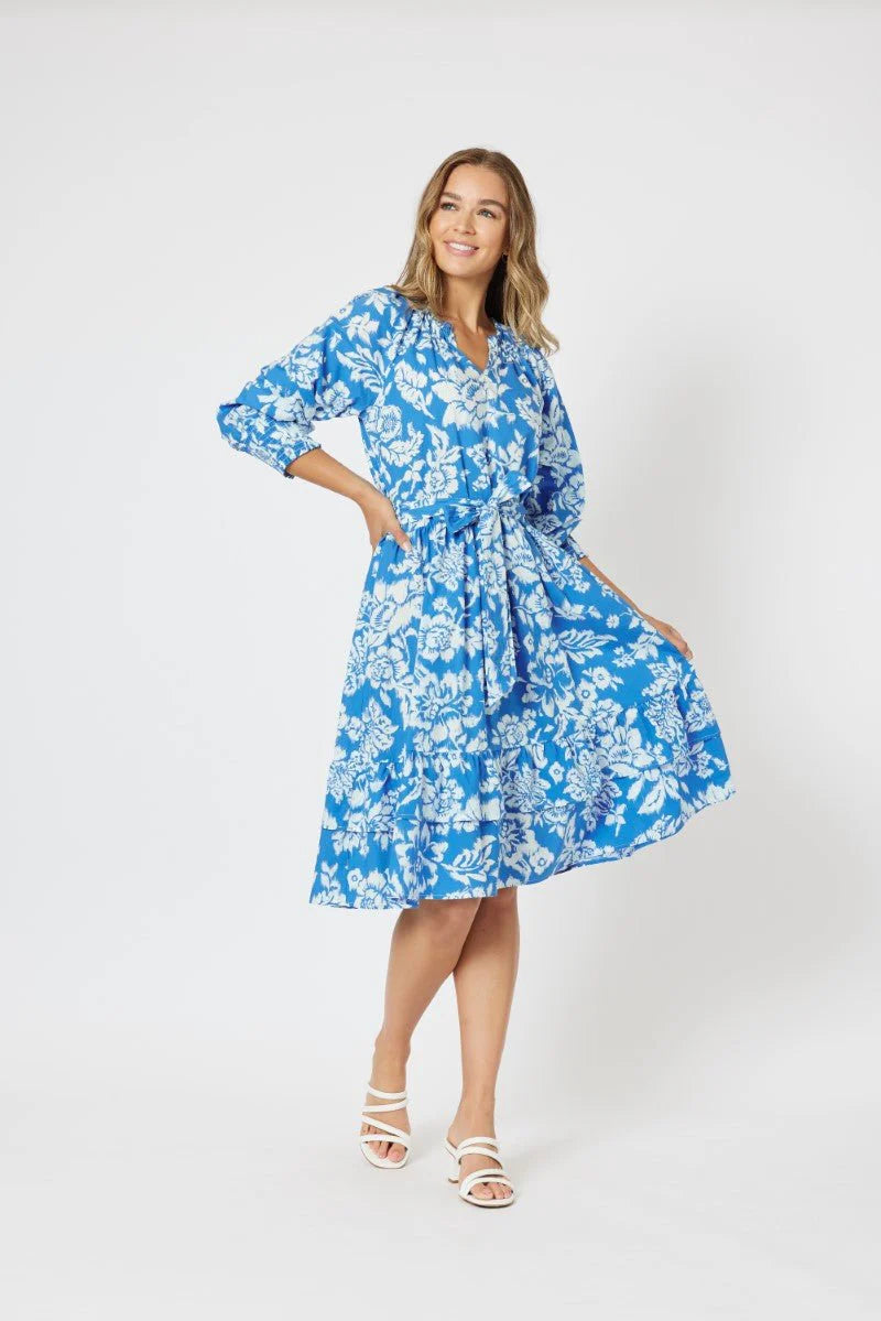 Threadz Blue Floral Dress BNWT (12)